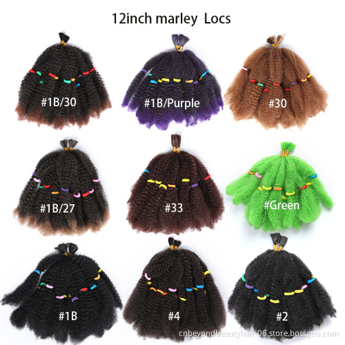 Synthetic Braiding Hair Crochet Marley Braids Hair Extensions Bulk Crochet Afro Kinky Hair For Women